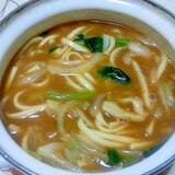 具だくさんな納豆カレーうどん＋＋